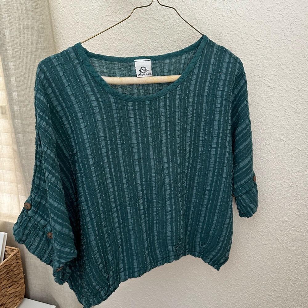 Unique batik oversized top